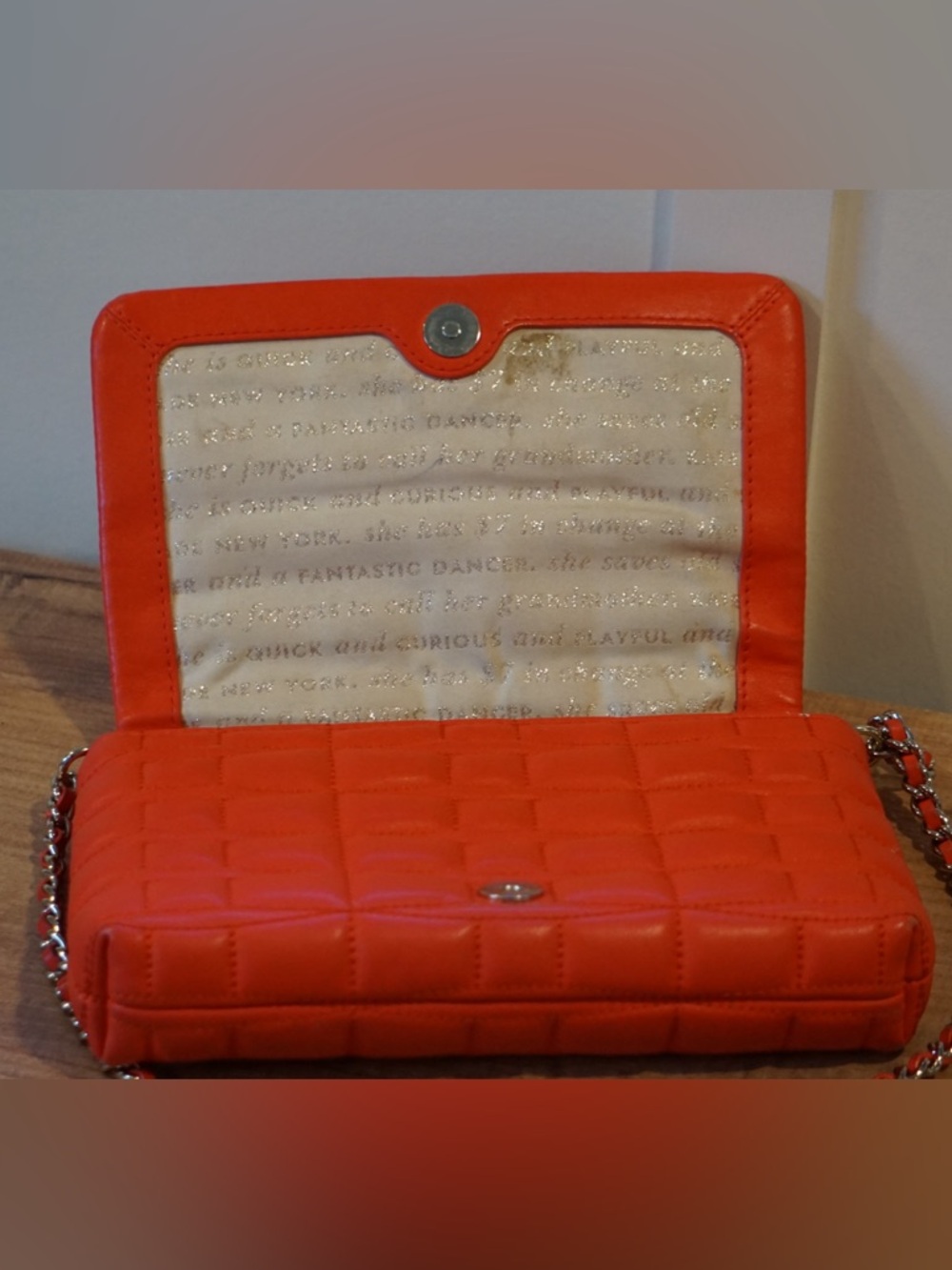 Kate Spade Flame Quilted Leather Chain Crossbody Shoulder Bag - Picture 7 of 12
